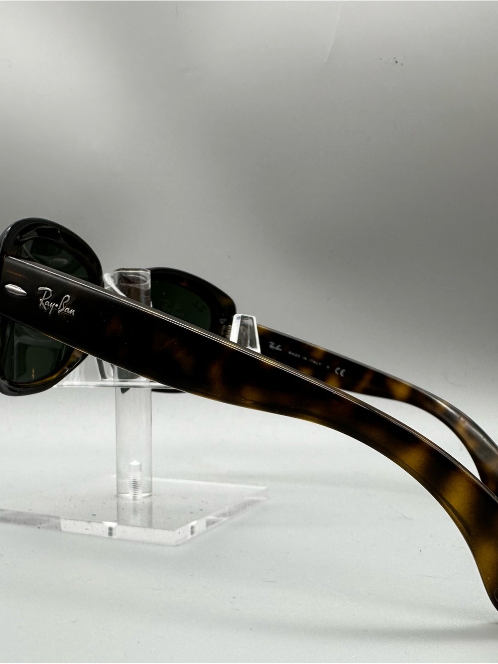 Ray-Ban Jackie Ohh Sunglasses RB 4101 710 Tortoise Shell Green Lens Italy - Picture 4 of 7